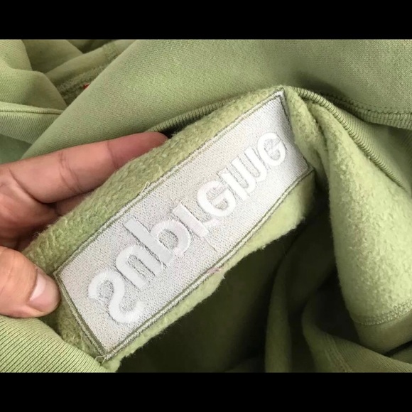 Supreme Box Logo Hoodie- Light Olive; Fw16 - Picture 6 of 6